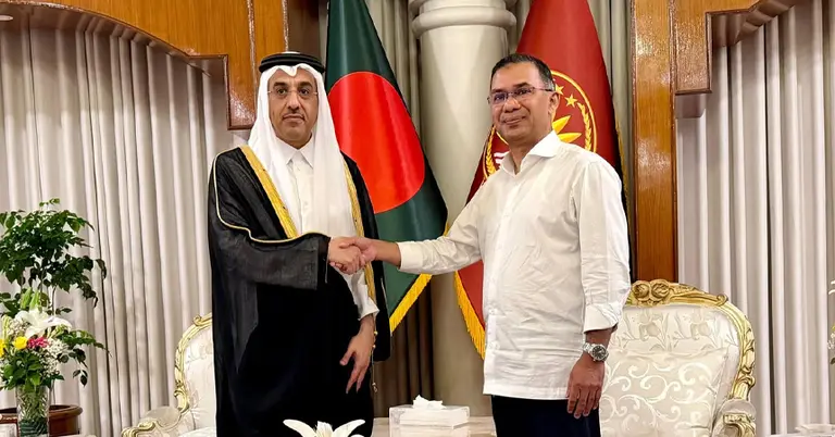 প্রধানমন্ত্রীর সঙ্গে কাতারের শ্রমমন্ত্রী